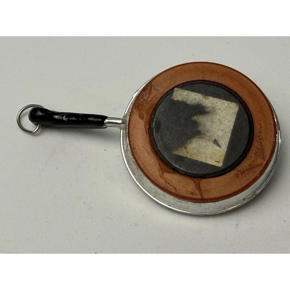 Vintage ACME Skillet Frying Pan Refrigerator Fridge Magnet Dollhouse Miniature